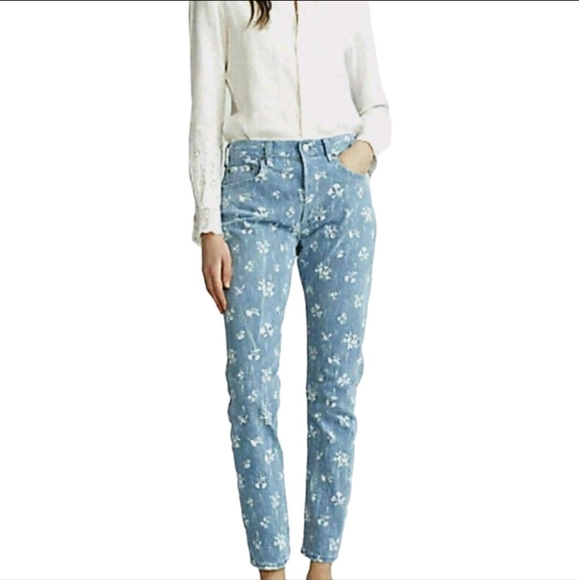 POLO RALPH LAUREN Blue Callen High-Rise Slim Jeans Womens 27 - Picture 4 of 4